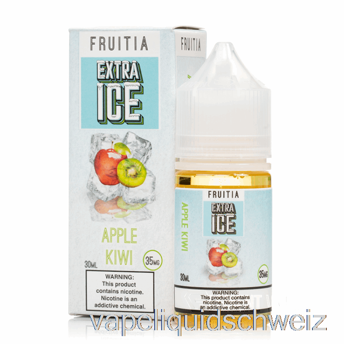 Apfel-Kiwi – Extra Eis – Fruitia-Salze – 30 Ml 35 Mg Vape Schweiz